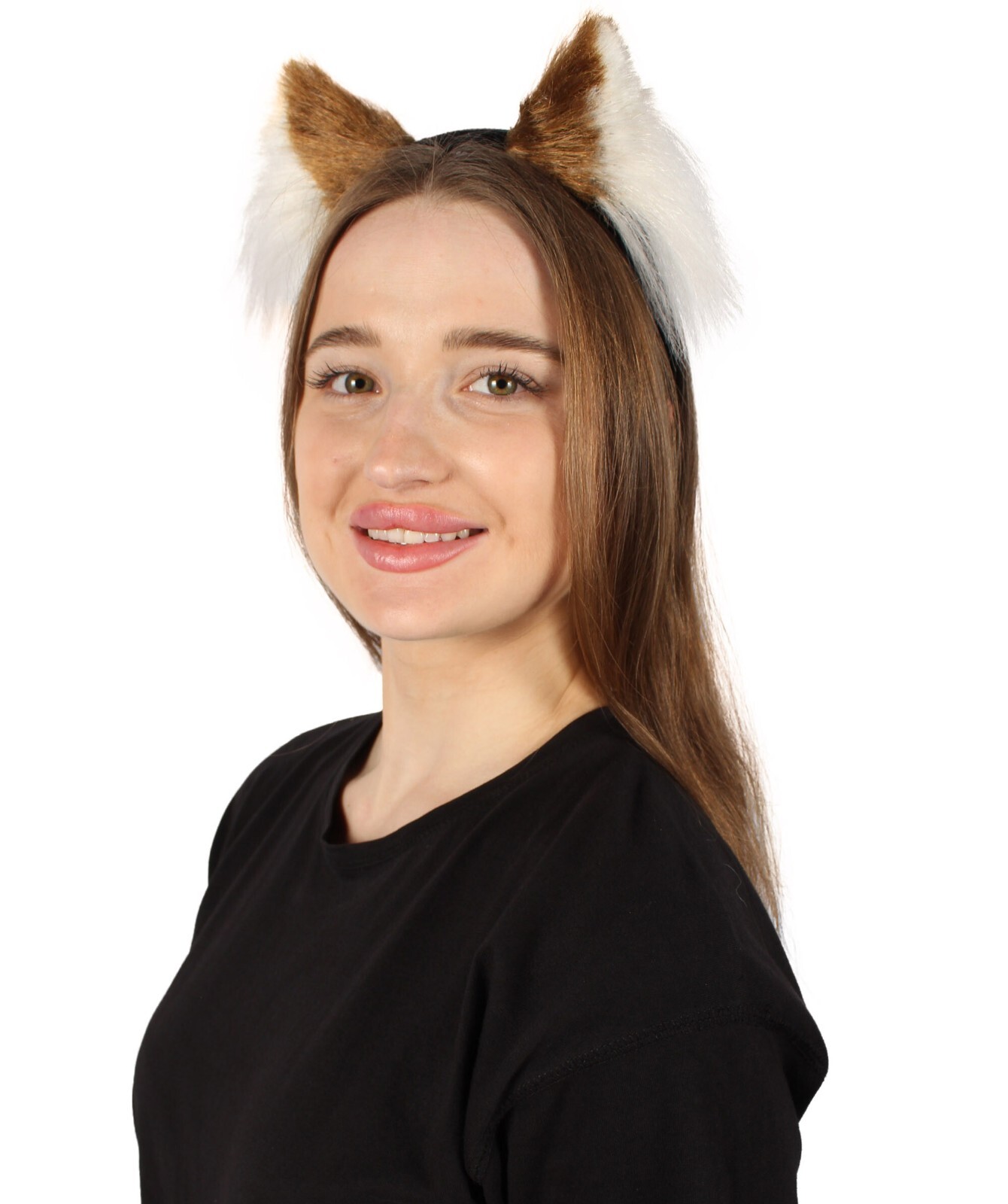 Adult Unisex Light Brown White Cat-ears, Perfect Cosplay Accessory,HA-033