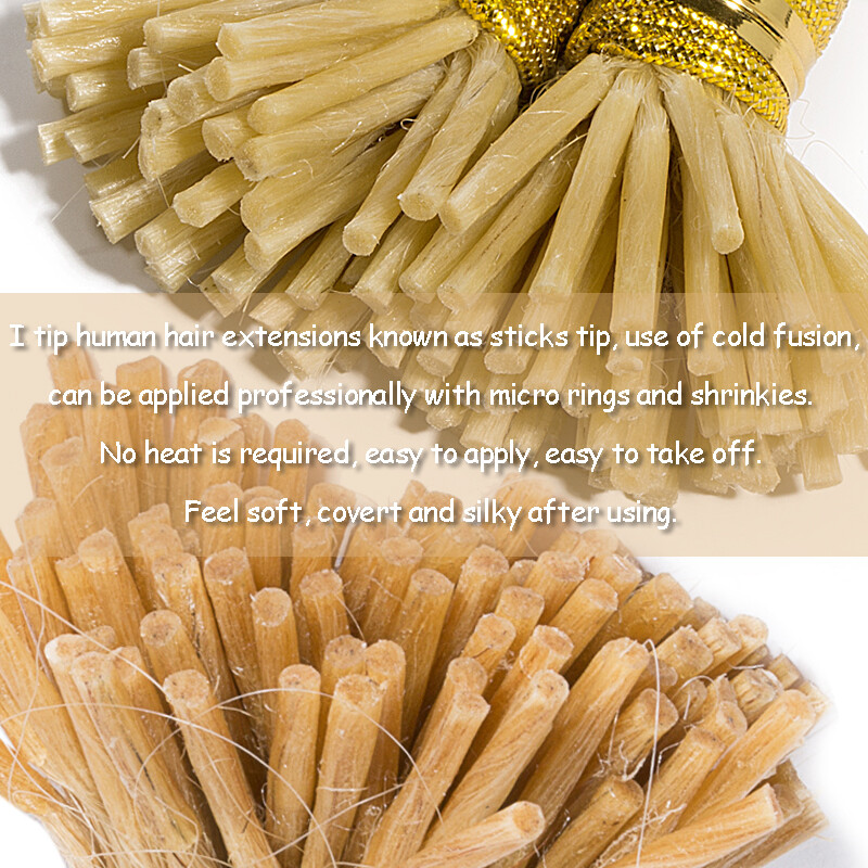 CLEARANCE Stick I Tip Human Remy Hair Extensions Pre Bonded FULL HEAD 150G 300S