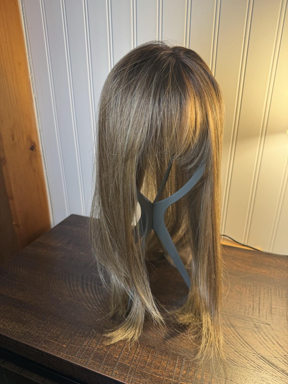 BELLE TRESS LACE FRONT MONO TOP BANGS 16” HF In Brown Sugar Sweetcream