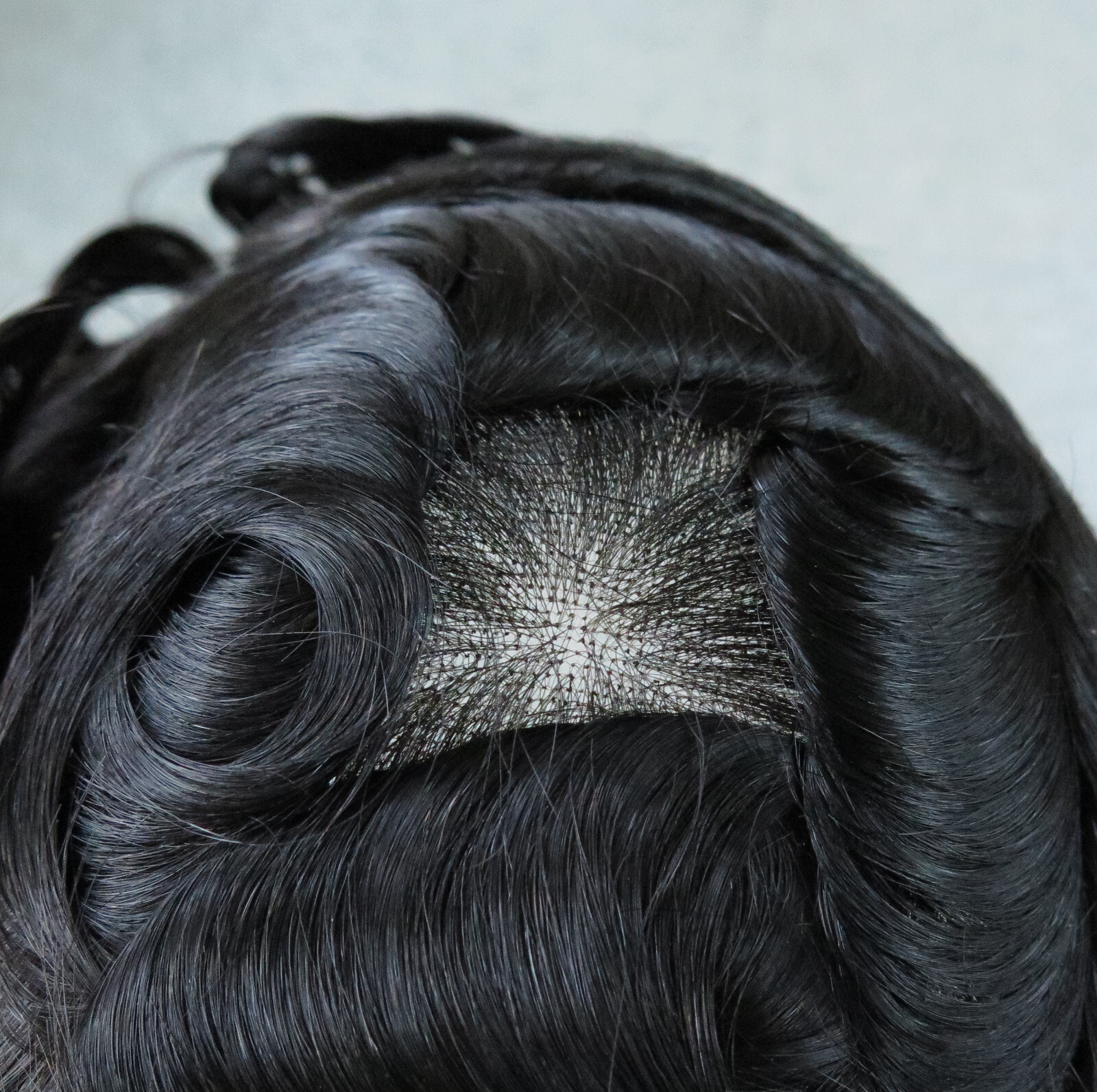 Natural Mens Toupee Human Hair Replacement System All Swiss Lace 90% Hairpieces