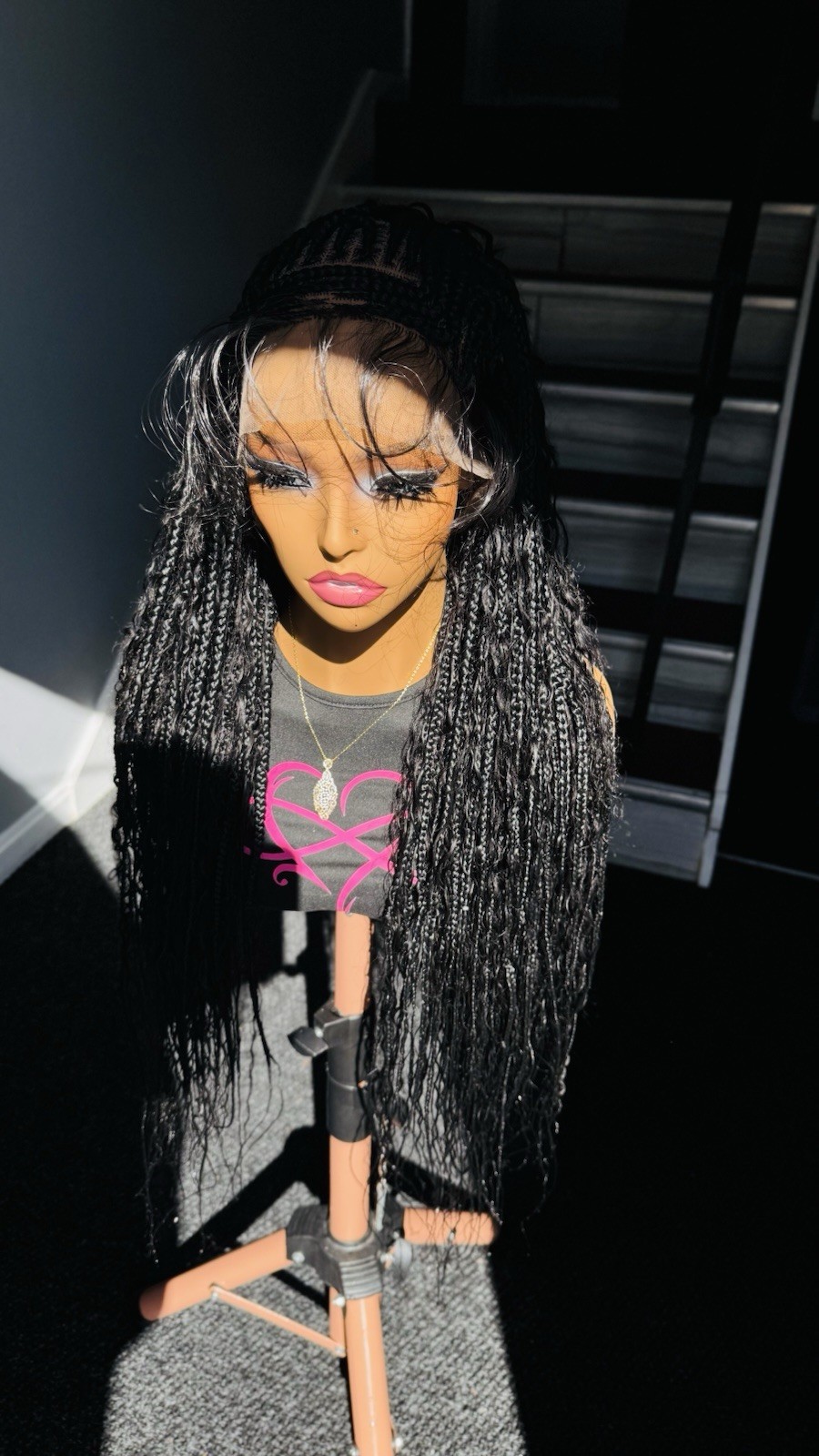 Full Lace Cornrow Boho Braided Wig