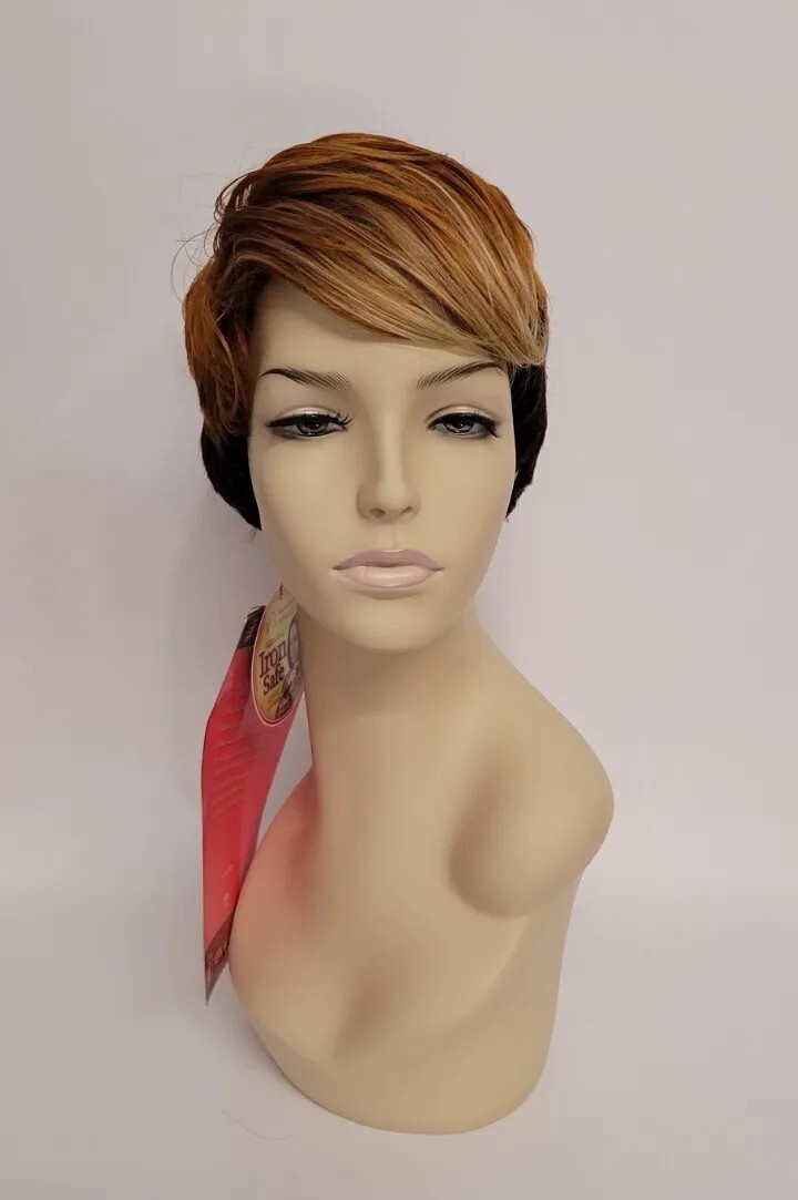 SEXY PRO CUT SHORT WIG SUNSET ORANGE – NEW BORN FREE PREMIUM SYNTHETIC #3323