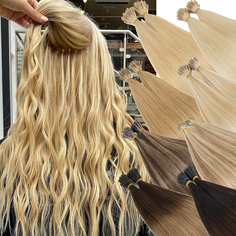 Thick 1G Per Strands Russian Stick I Tip Real 100% Remy Human Hair Extensions US