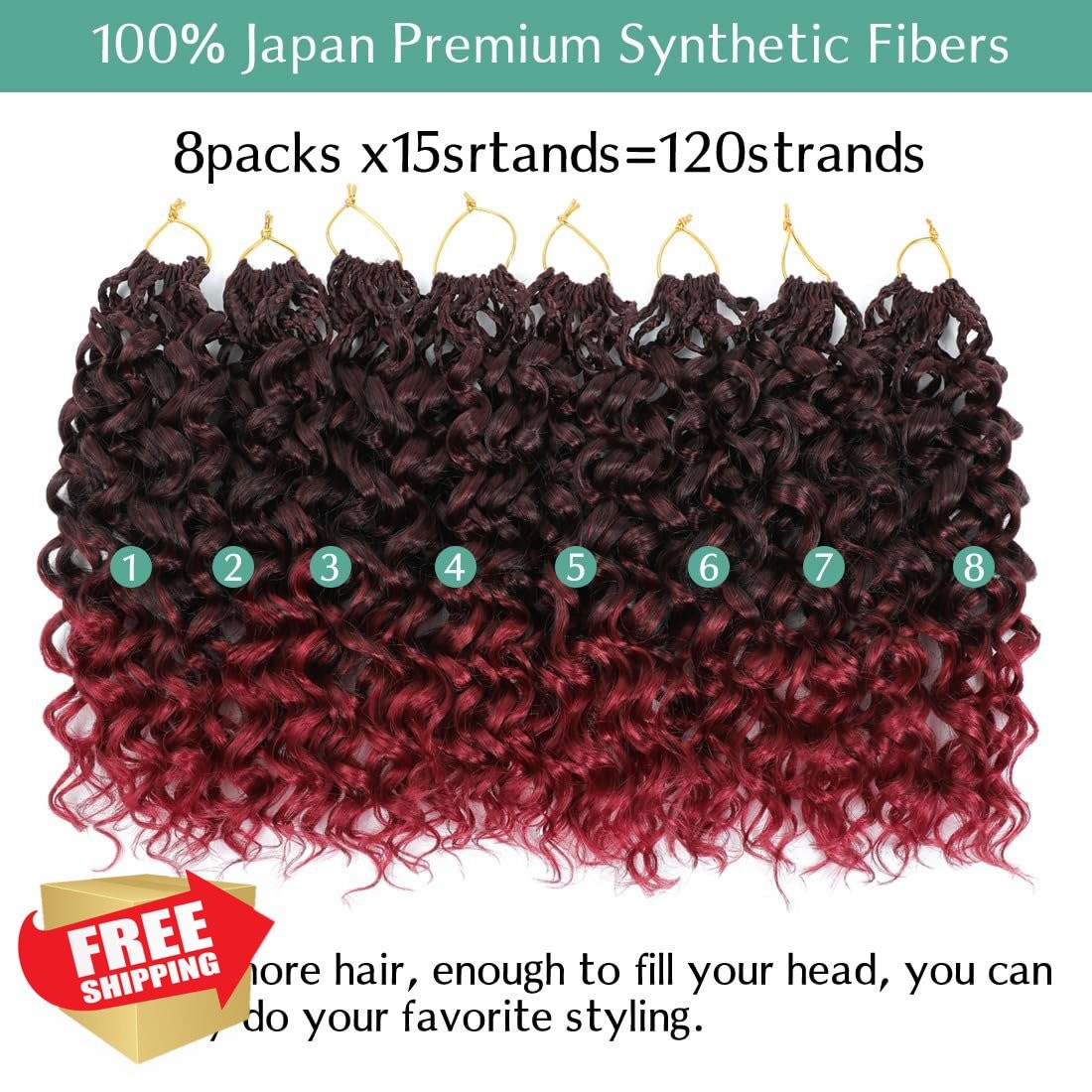 Agstgla 10″ 8pk Crochet Hair TBUG#