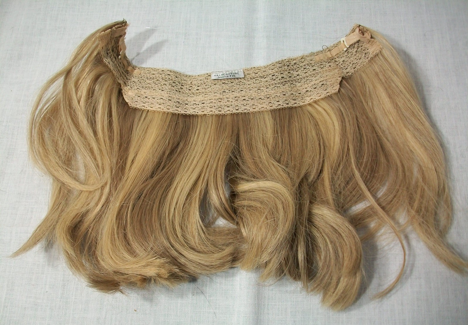 Halocouture 12″ 100% Remy Human Hair Layered Extensions Blond w/ Cool Highlights