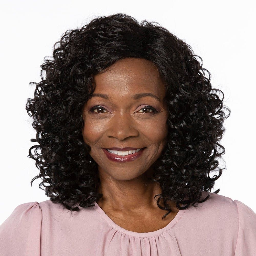 Toni Brattin Irresistible Wig Brown Blonde Shoulder-Length Curls COLOR IN PHOTOS