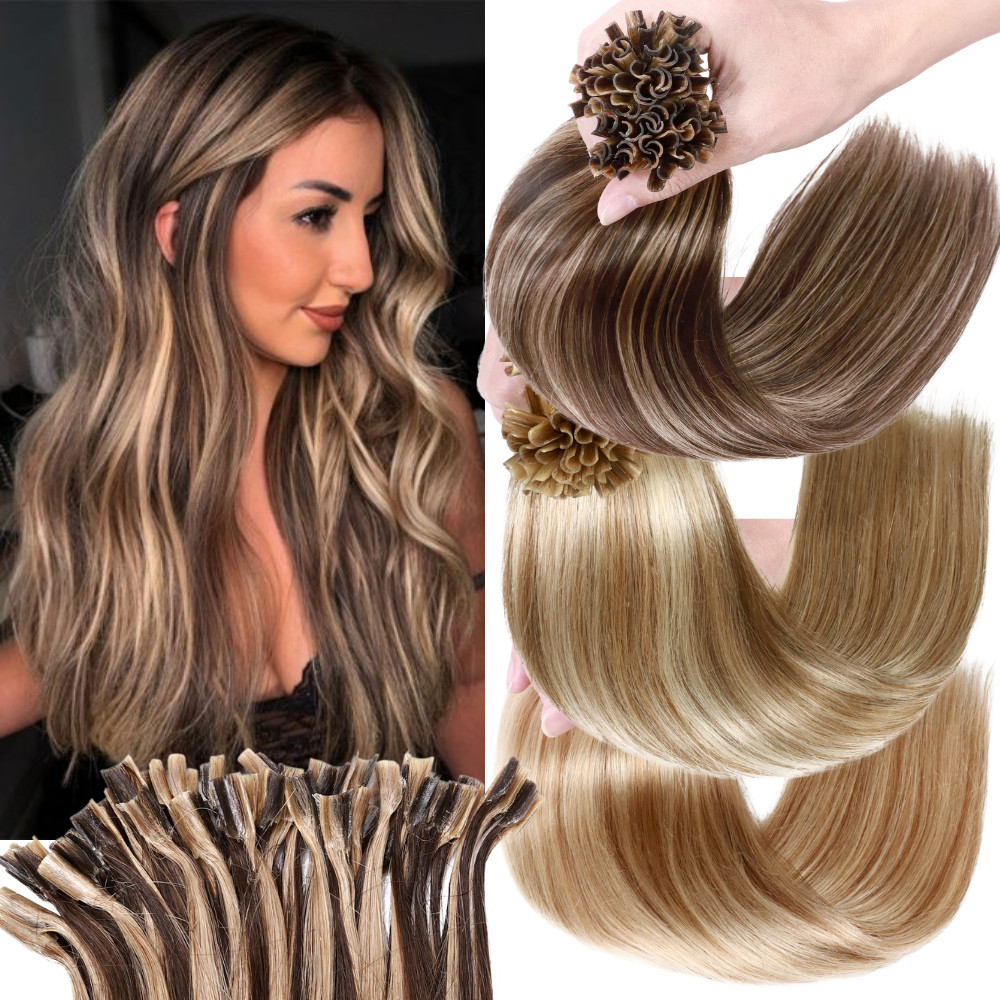 200s Pre Bonded U Nail Keratin Tip Human Hair Extensions Real Virgin Remy Hair