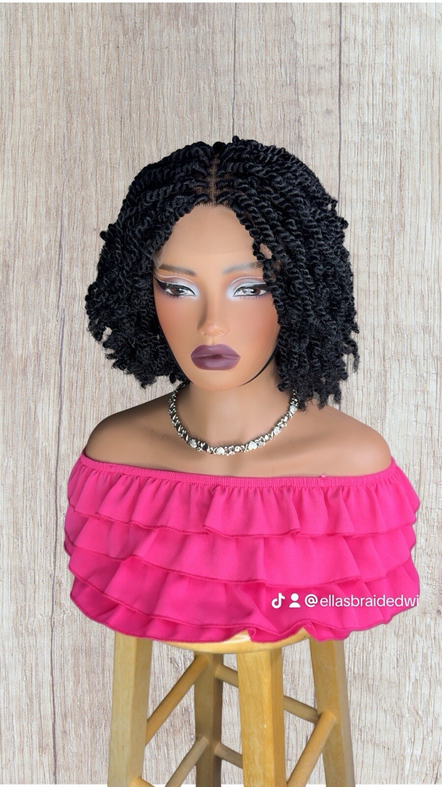 Braided Wig For Black Women Kinky Twist