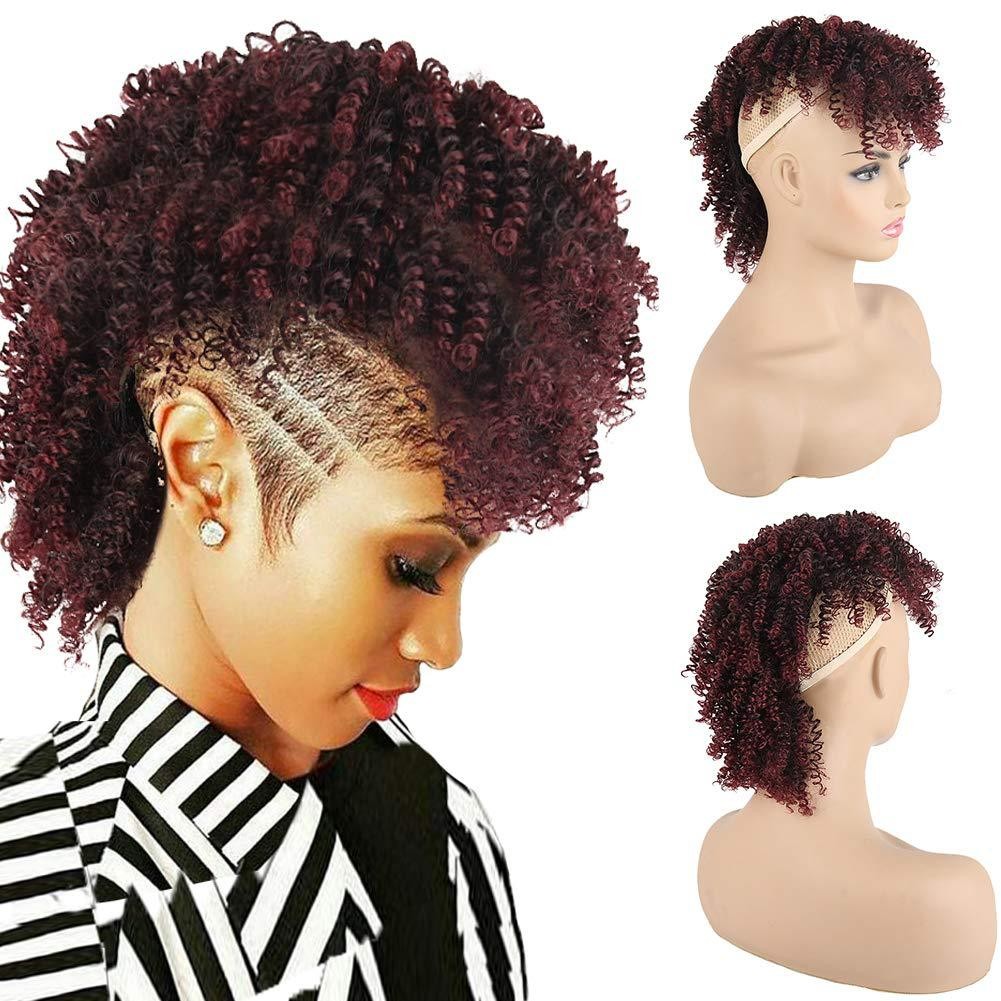 Afo kinky Curly Monk Hair Closure for women or Men Everyday Wear Hair Piece