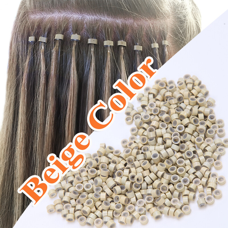 Micro Rings Beads Silicone Lined Loop Bonds For 1g/ 0.5g I Tip Hair Extensions