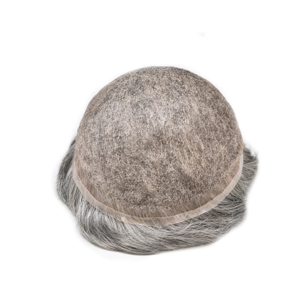 Swiss Lace Hair Replacement System For Man Swiss Lace Men Toupee hairpiece US