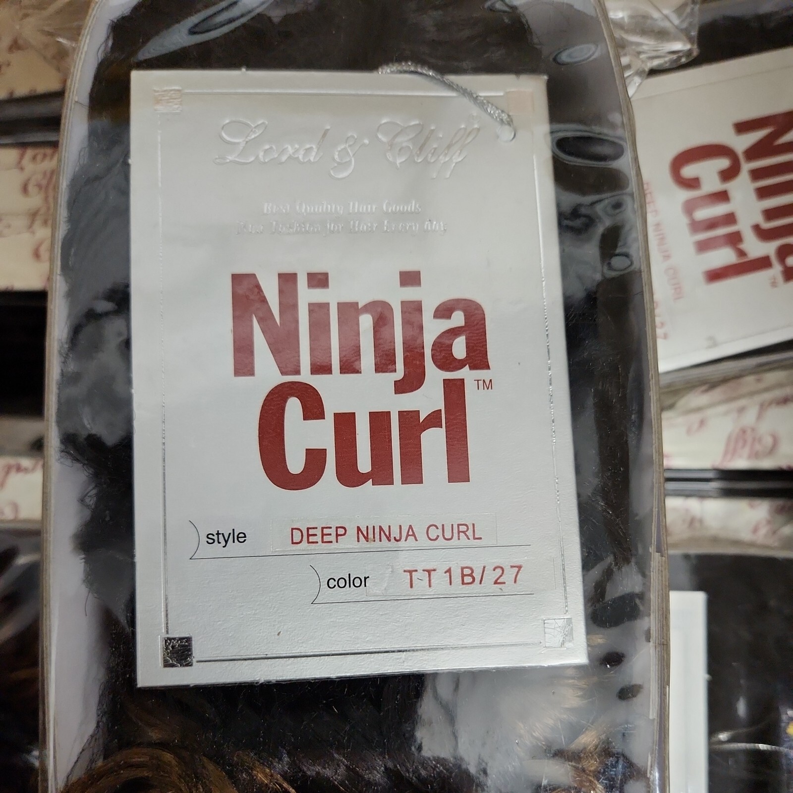 Wholesale Lot 10 LORD & CLIFF deep Ninja Curl Hair Extensions Draw String