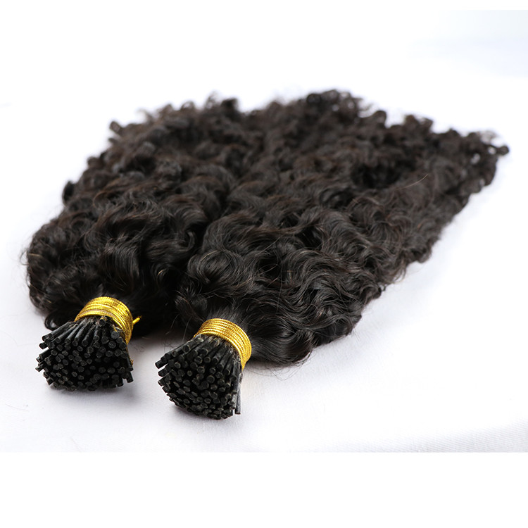 Kinky Curly I Tip Human Hair Extension Pre Bonded Fusion I Tip Hair 100Strands