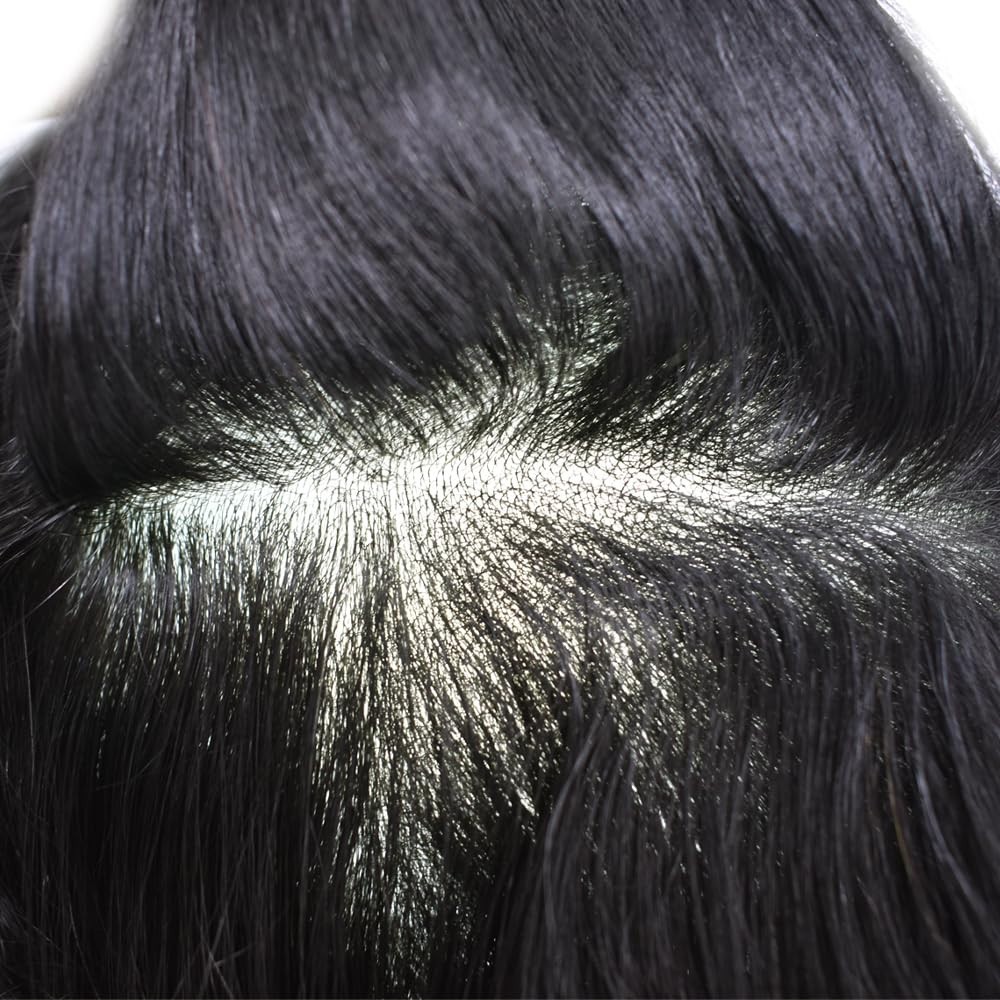 Ultra Thin Skin Mens Toupee Invisible Men Hair Replacement System ALL ColorS