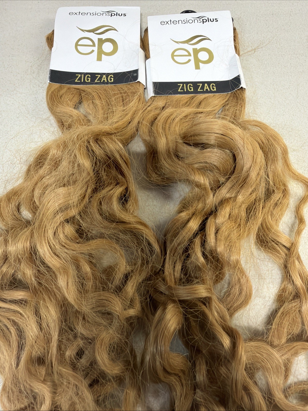 Extensions Plus ZIG ZAG curly Wefts 27-29in Honey Blonde