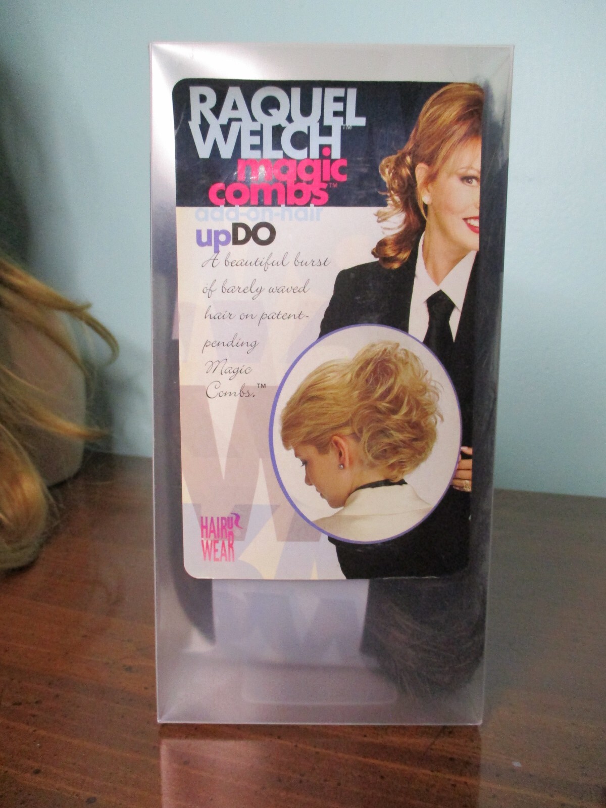 4″ dark brown mix two large comb topper WIGLET by RAQUEL WELCH / HAIR-U-WEAR