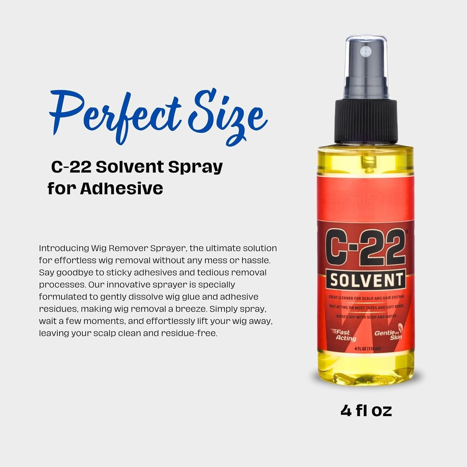 C-22 SOLVENT SPRAY 4OZ BY WALKER LACE TAPE AND SOFT BONDS REMOVER Original New