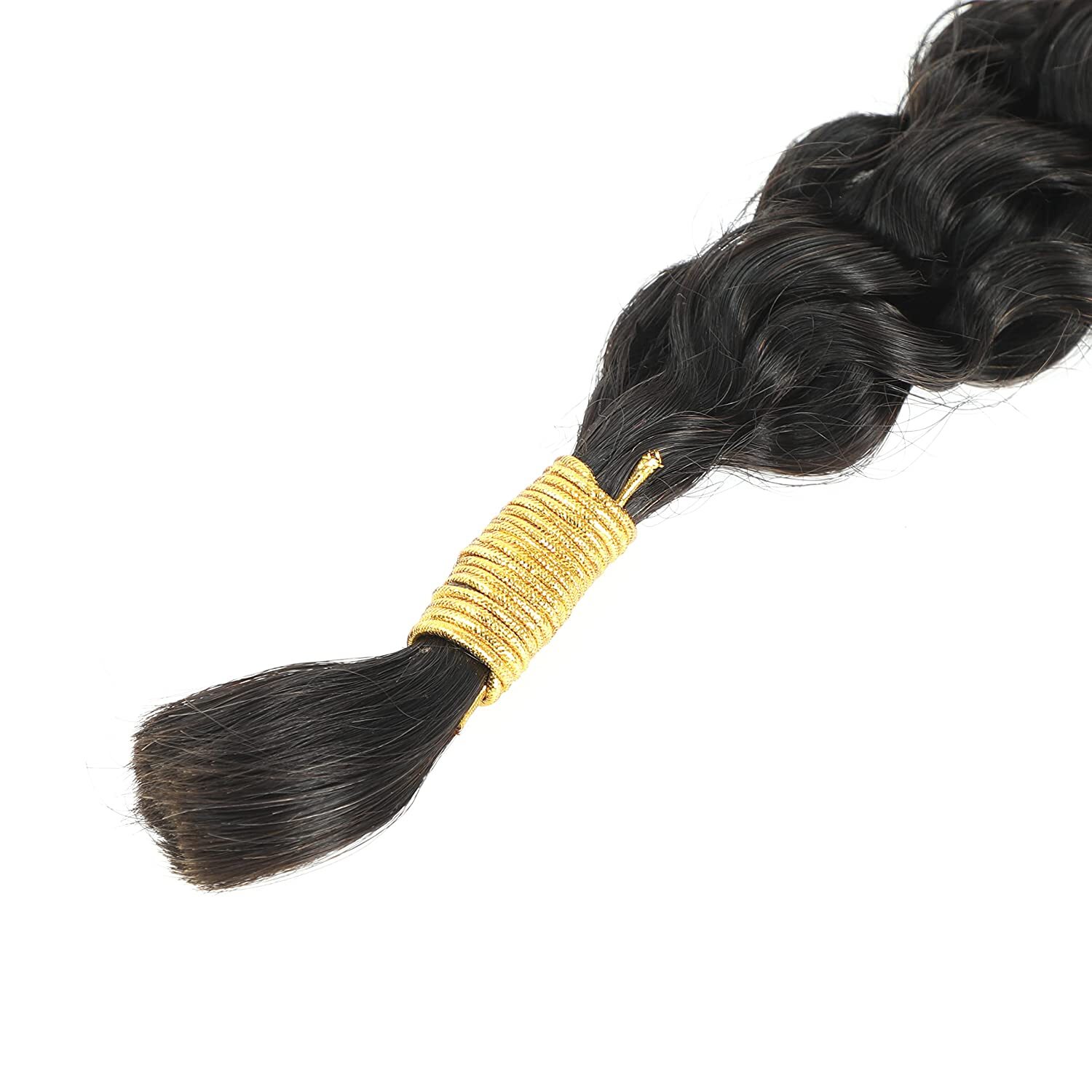 Deep Curly Micro Braiding Human Hair Braids Hair Bulk No Weft