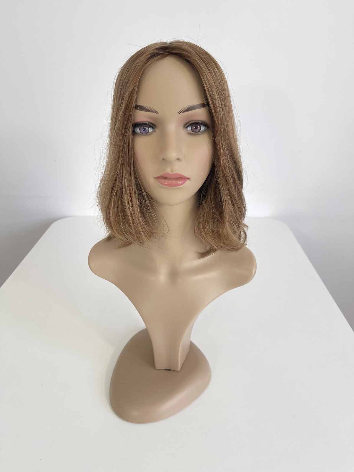 European Hair made silk top wig large size brown color