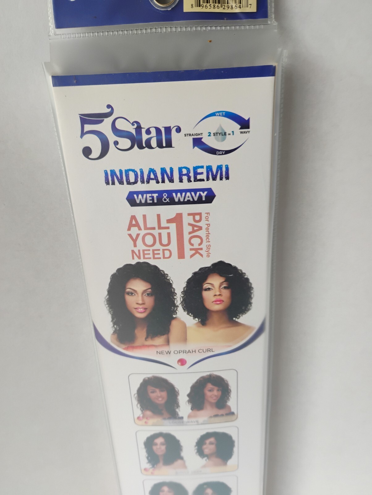 Harlem 125 5 Star Indian Remi Wet & Wavy Human Hair New Oprah 5PC Weave