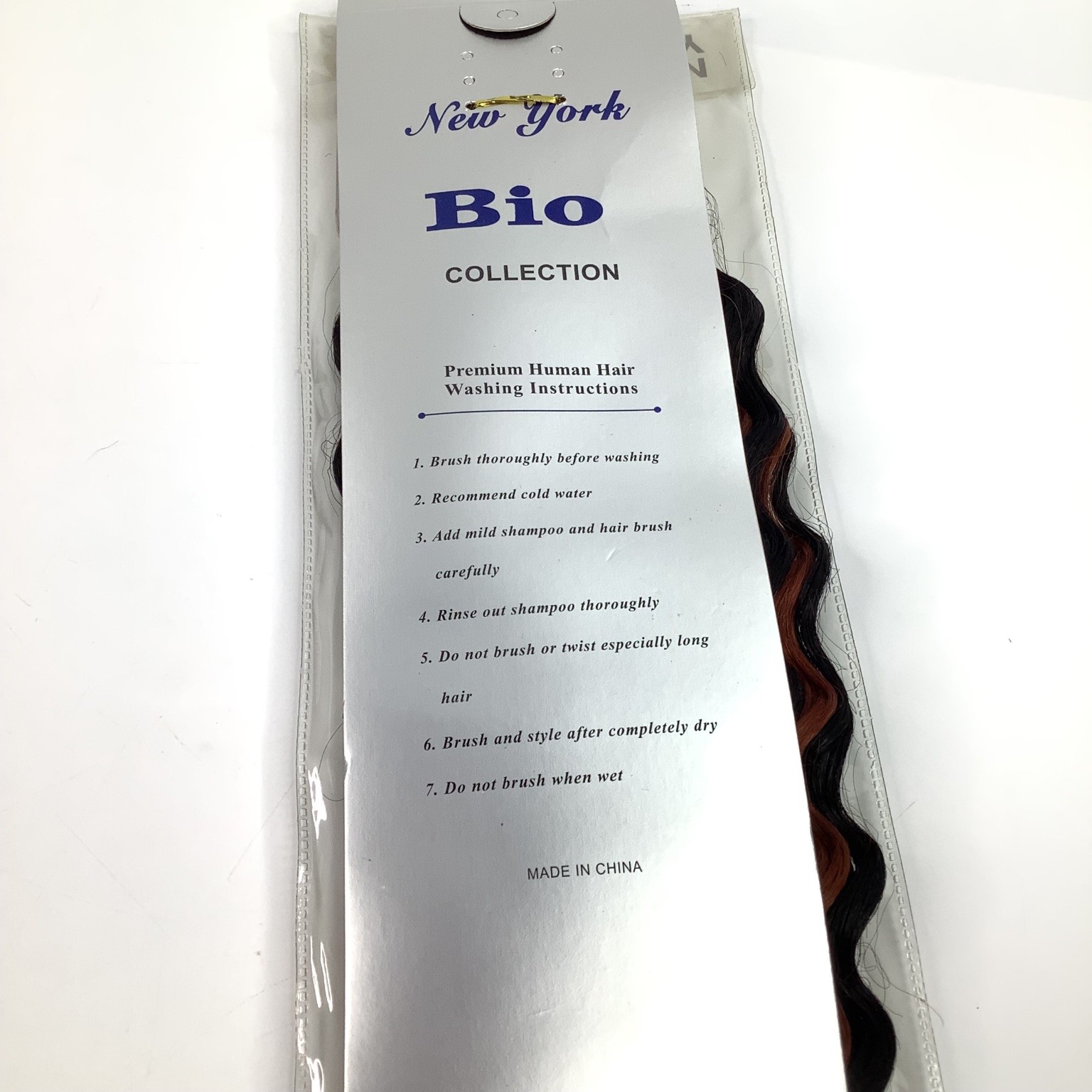 New York Bio H/H Deep Bulk Premium Human Hair Extensions 14″ F1B/350 Wavy