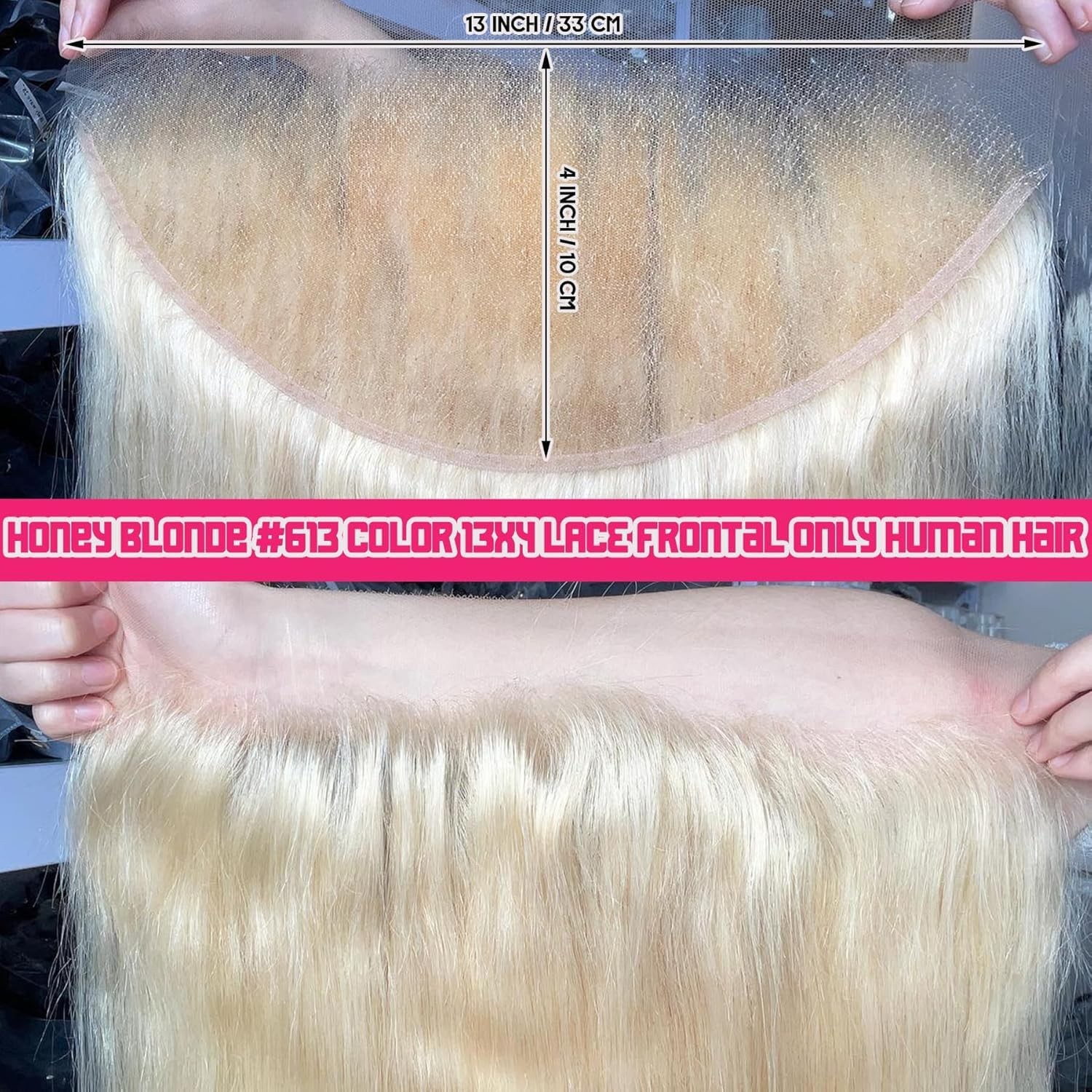 Cysdrh Silky Straight 13X4 Transparent Lace Front Only Human Hair 150 Density