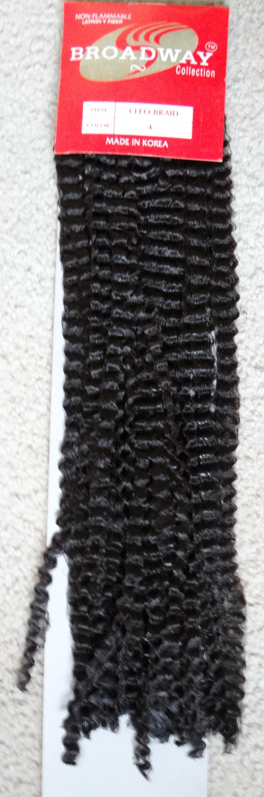 BROADWAY COLLECTION #4 dark brown CLEO braid waffle weaving extension hair