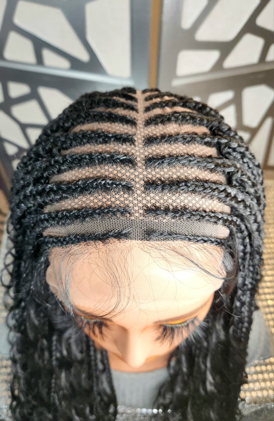 Boho Knotless Box Braids 13×6 Lace Front Curly Ends ProtectiveStyle Lightweight