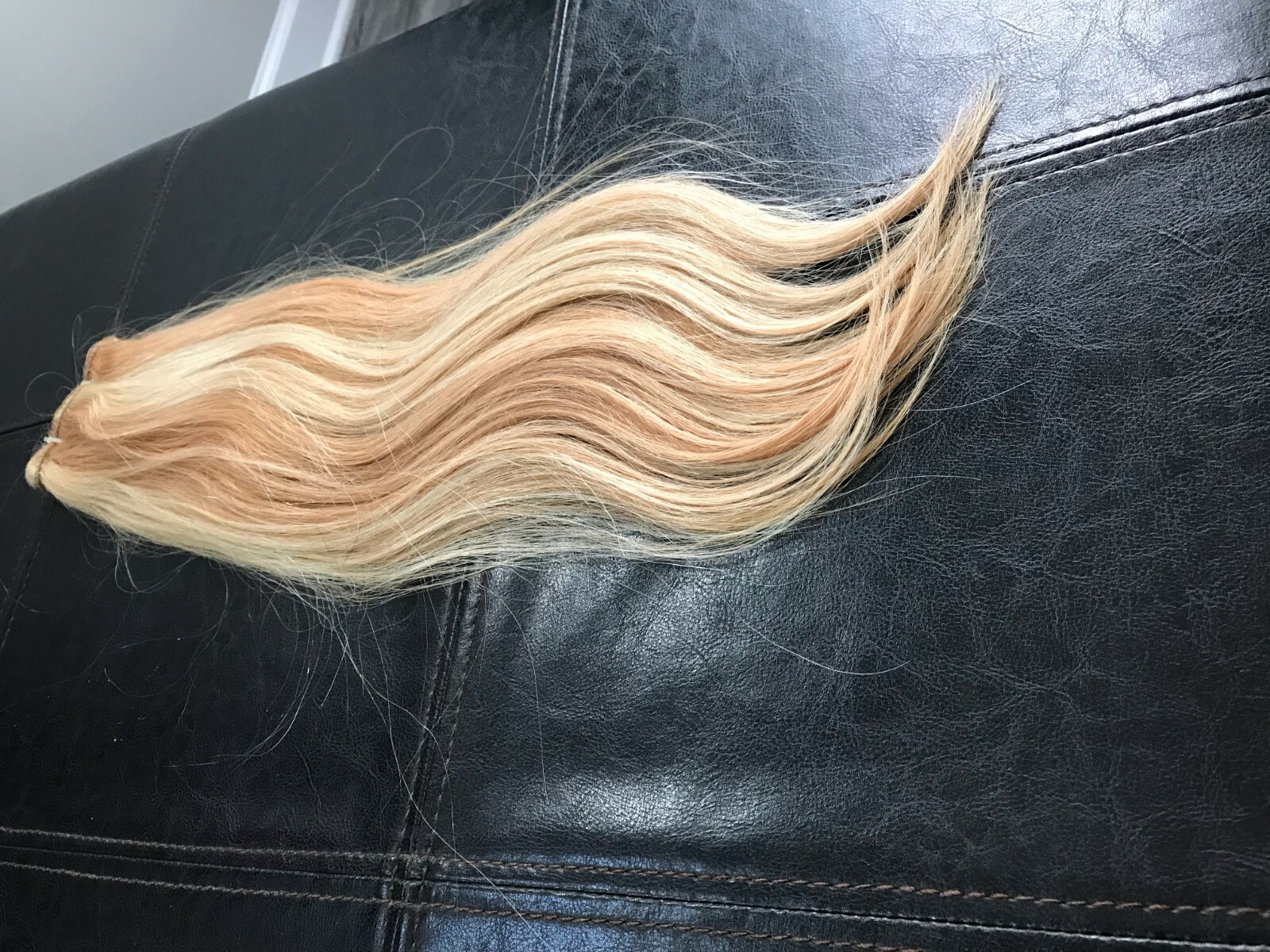 Highlight Blonde Weft Hair Extensions Sew in Human Hair 100g 19-20 inch