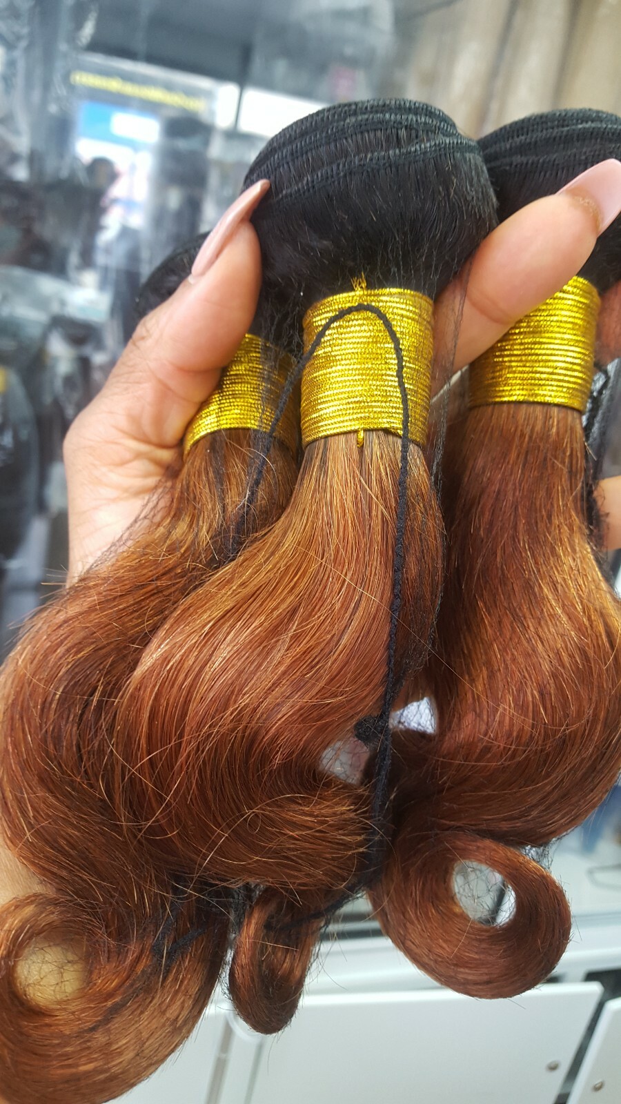12A 12+12+12 1B/30# 2TONE OMBRE ROOT BODY WAVE BRAZILIAN HUMAN HAIR 3BUNDLE 300g