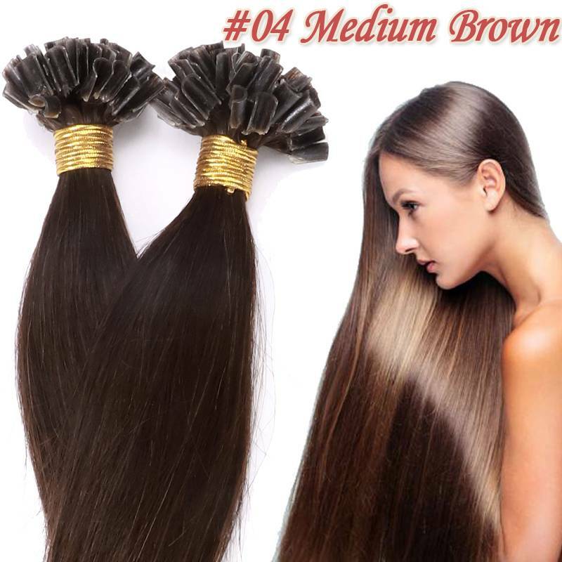 Nail U Tip Real Human Remy Hair Extensions Fusion Balayage Highlight 1g/s 0.5g/s