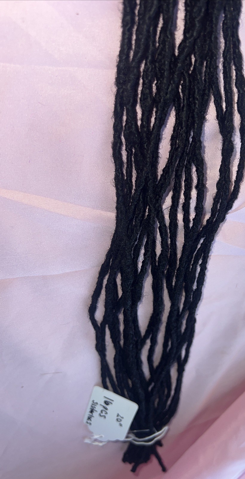 100% Natural Grown Micro Dreadlocks 20 inch. 16 Pieces Micro Small Size Locs