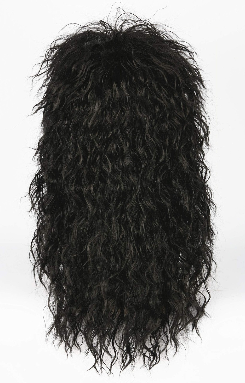 80s Black Mullet Wig Punk Rock Heavy Metal Costume Hair Men Cosplay