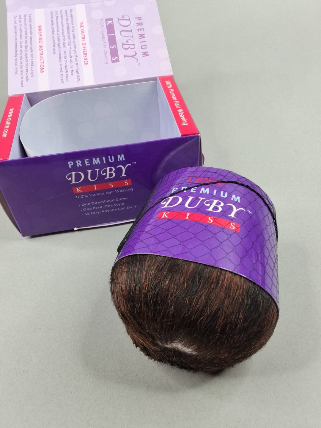 4″ Duby Kiss C1B/33 Black & Auburn Outre Premium 100% Human Hair Weaving Wvg