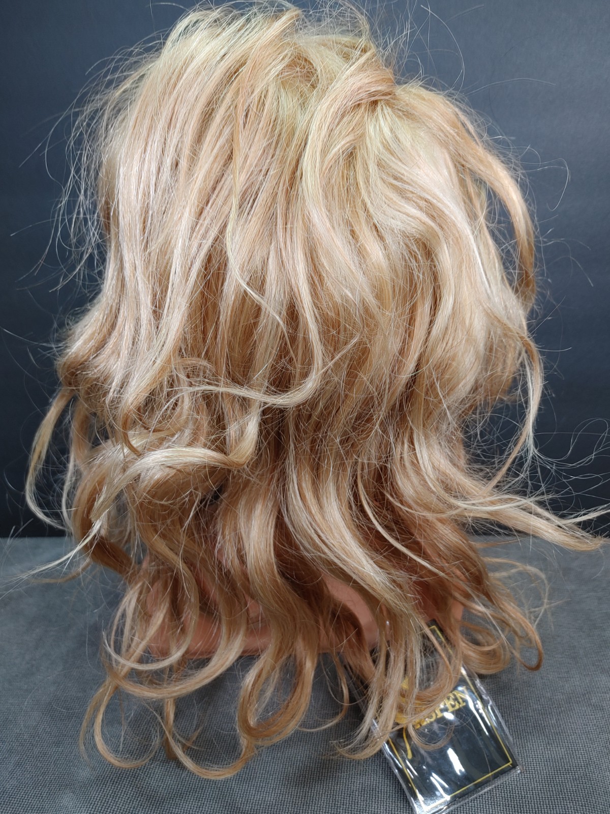 Aspen Human Hair Wig Mono Top Hand Tied Wavy Golden Blonde – New-Needs TLC