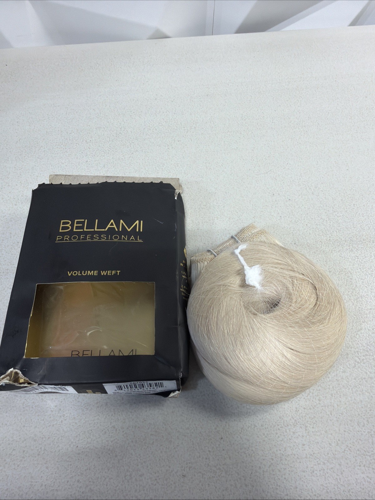 BELLAMI PROFESSIONAL VOLUME WEFT 20″ STRAIGHT PURE PLATNUM#88 145G