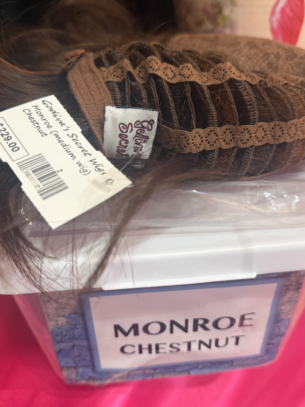 Godiva’s Secret Wigs “Monroe Wig” Chestnut