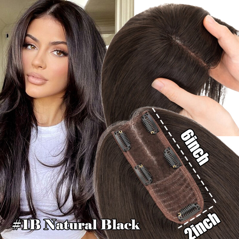 Handmade Silk Base Mono Cap Virgin Human Hair Topper Hairpiece Wigs Remy Toupees