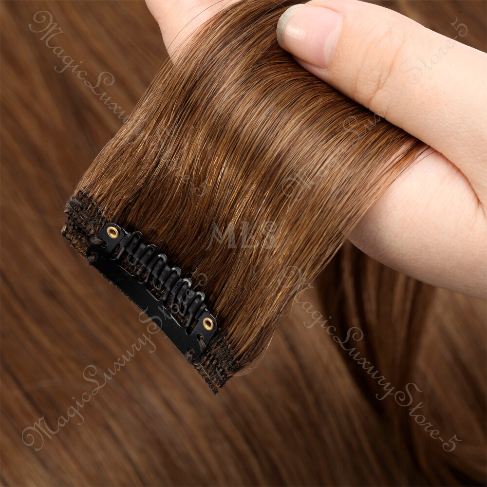 100% Human Hair Extensions Clip In Real Remy Hair Extensions Full Head CLEARANCE