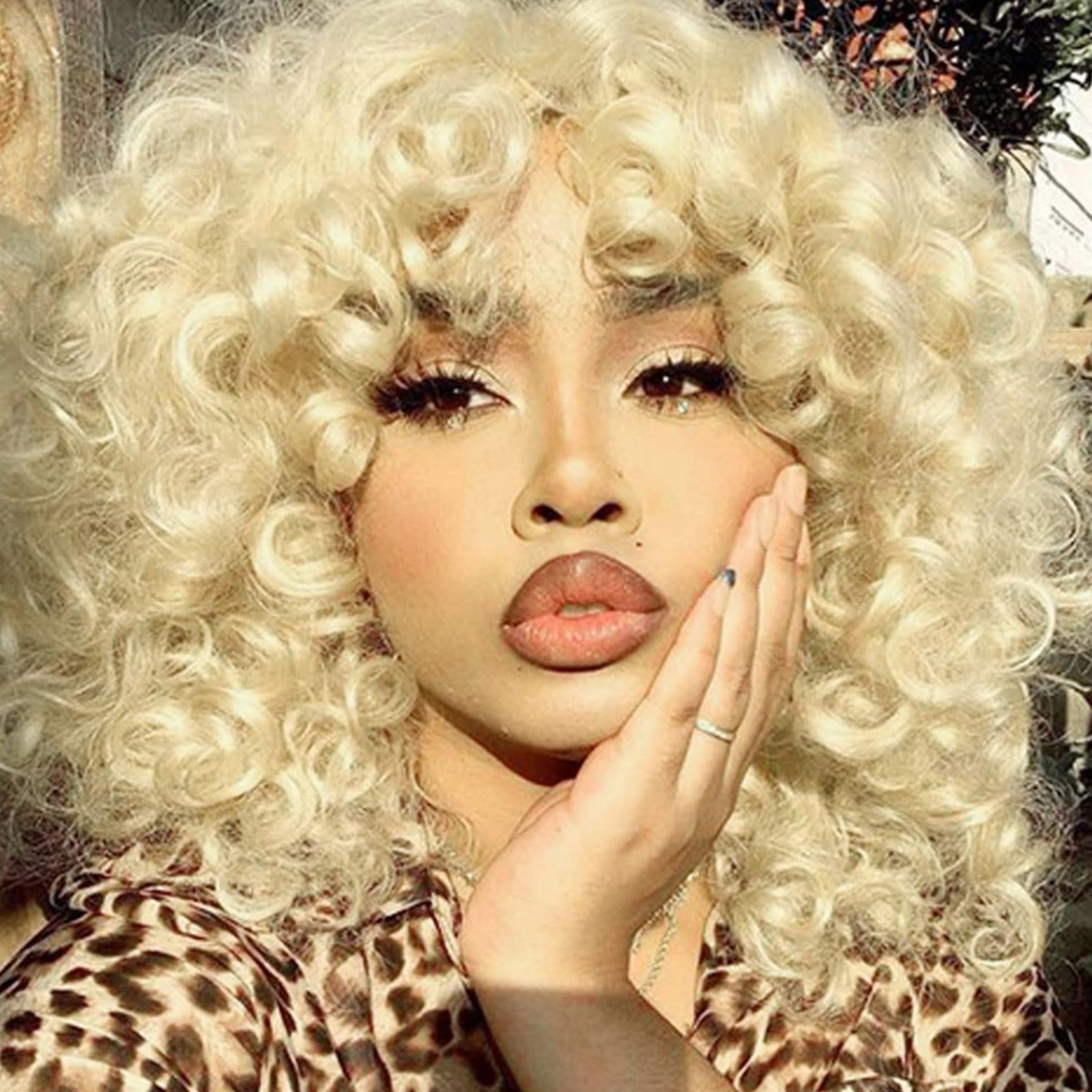 Short Loose Curly Wigs Heat Resistant Fiber Fluffy Weave Curl Afro Synthetic …