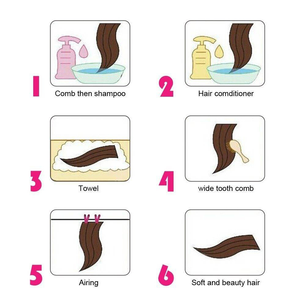Nail U Tip Extensions 100% Remy Human Hair Keratin Glue Fusion Bonds Highlight
