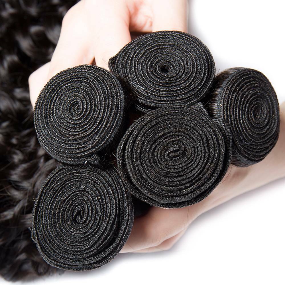 8A Brazilian Virgin Human Hair Straight/Body/Deep/Curly Wave Extensions 3Bundles