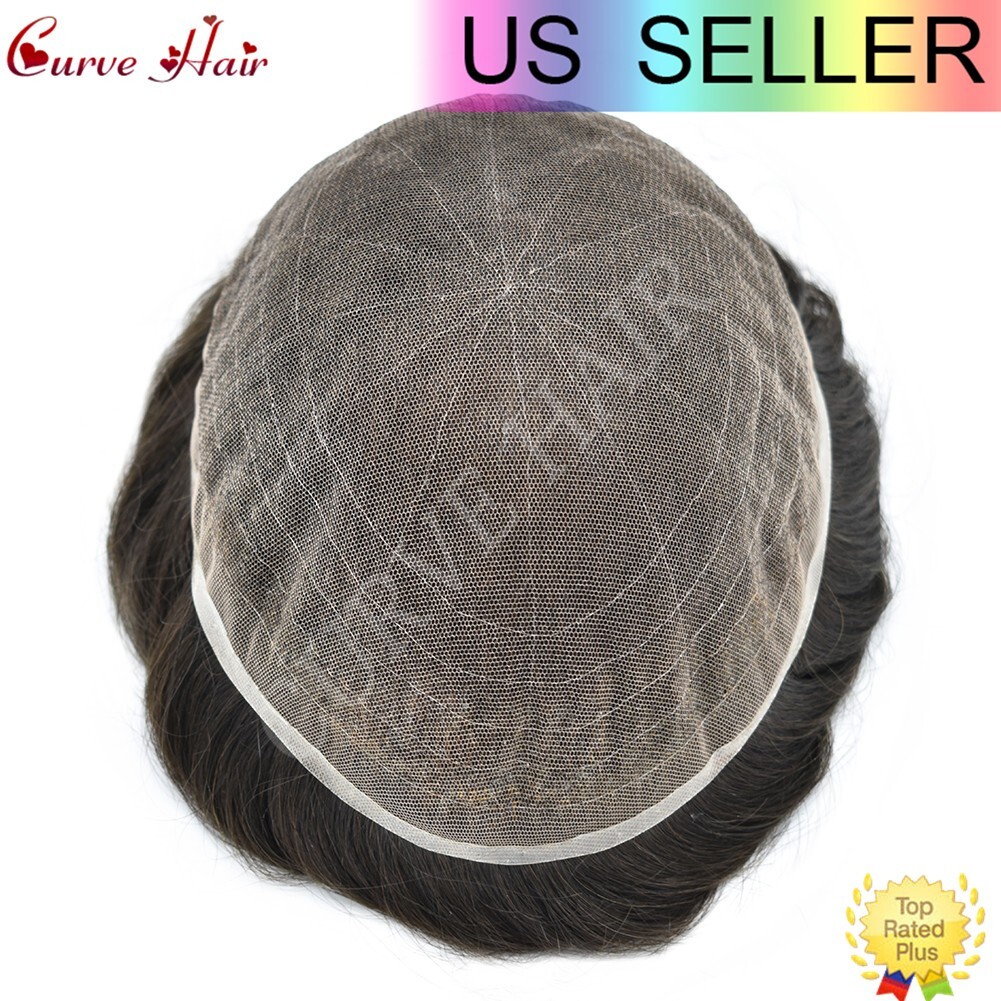 Toupee Hair For Men Full French Lace Hair Piece All Lace Men Replacement Systems