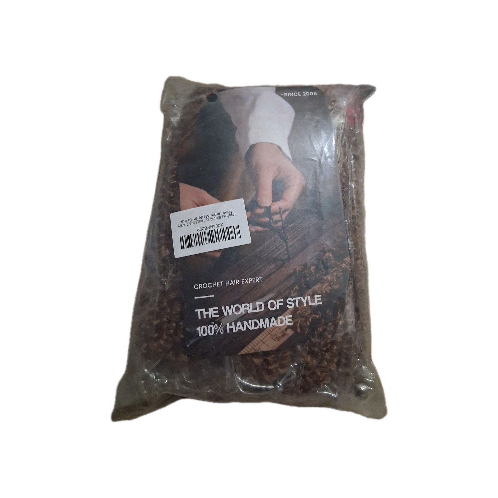ToyoTress Yanky Twist Crochet Hair 8in Ombré Brown Pre-Looped 8 Packs