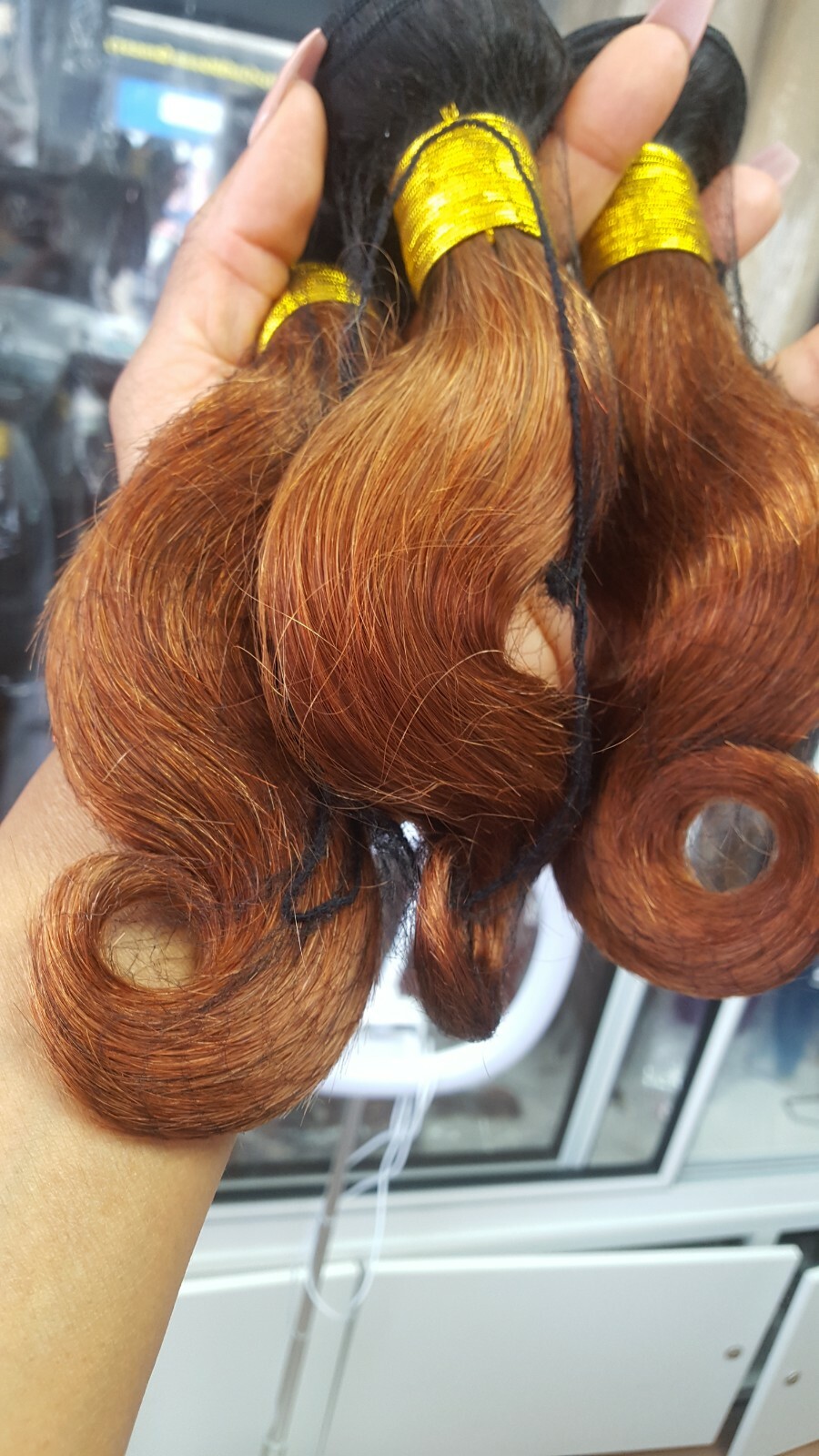 12A 12+12+12 1B/30# 2TONE OMBRE ROOT BODY WAVE BRAZILIAN HUMAN HAIR 3BUNDLE 300g