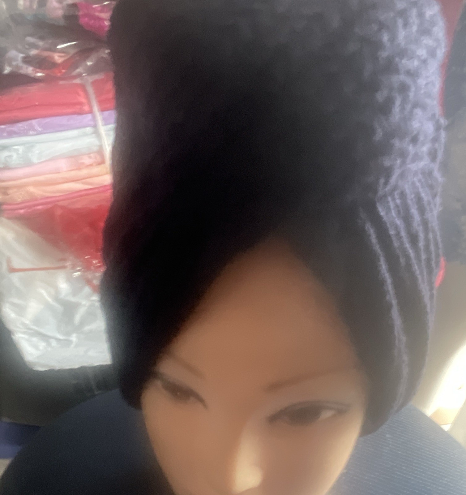 Black Braided Twist Style Wig Hairpiece – Braided Wig Hair