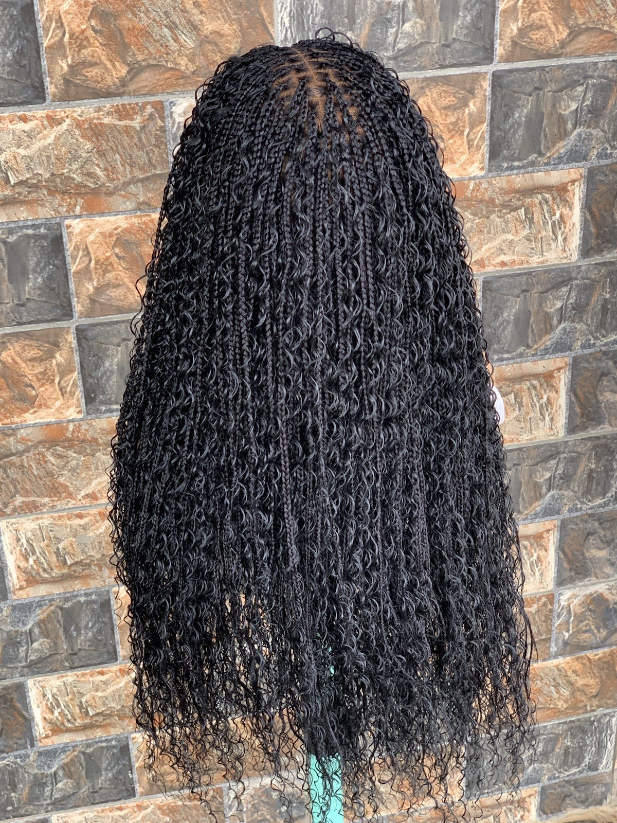 Tangle Free Boho Knotless Braided Wig Box braids Full lace braids wig Senegalese