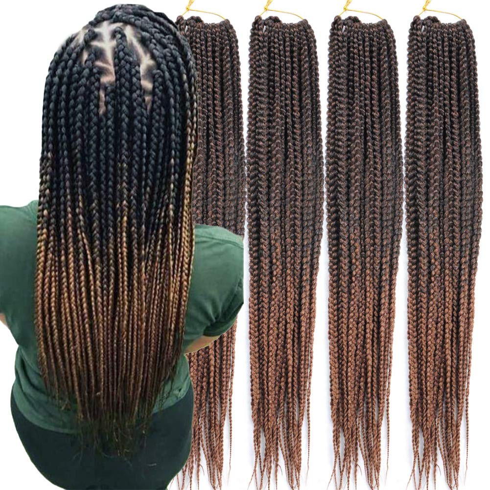 Mayloss 6 Packs/Lot 14/18/24/30 Inch 1Cm 20 Strands/Pack Thin 3X Braid Crochet