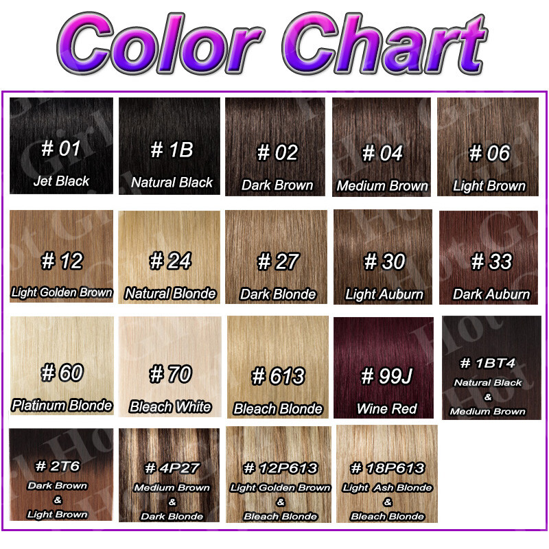 100% Natural Remy Clip in Hair Extensions 8 Full Head Real Human Hair US Seller