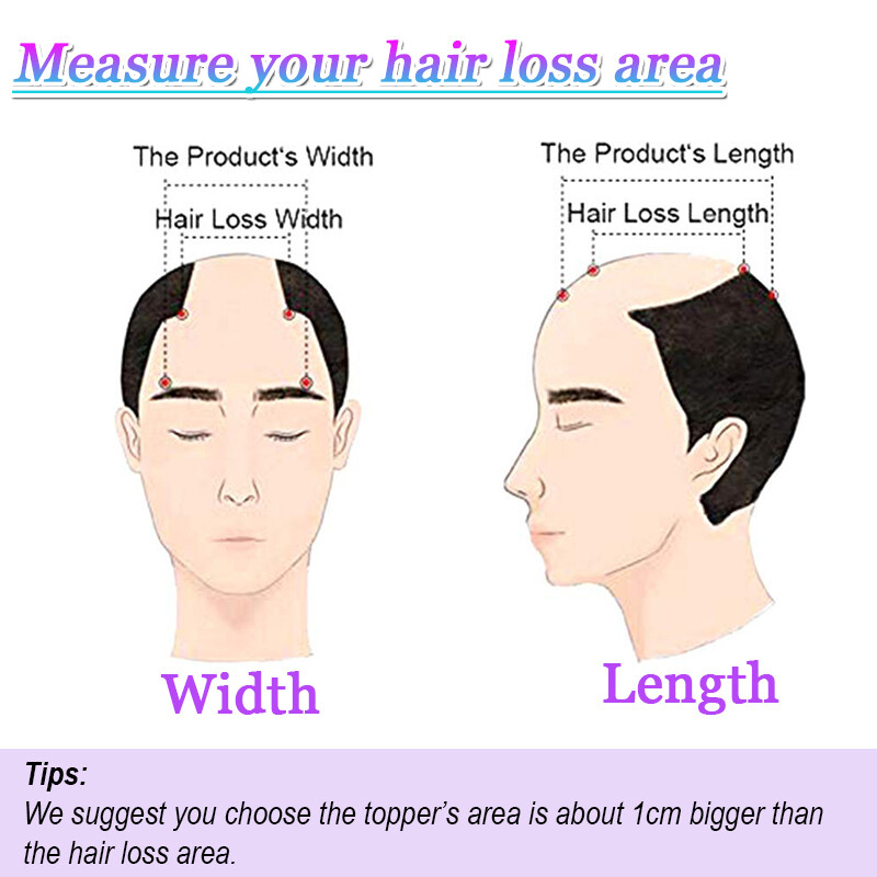 Full Poly Skin Mens Toupee PU Remy Human Hair System Replacement Wigs for Men US